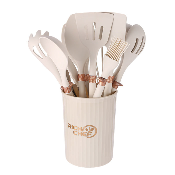 Kitchen Supplies Silicone Non-stick Pan Silicone Kitchenware 12-piece Set Suit