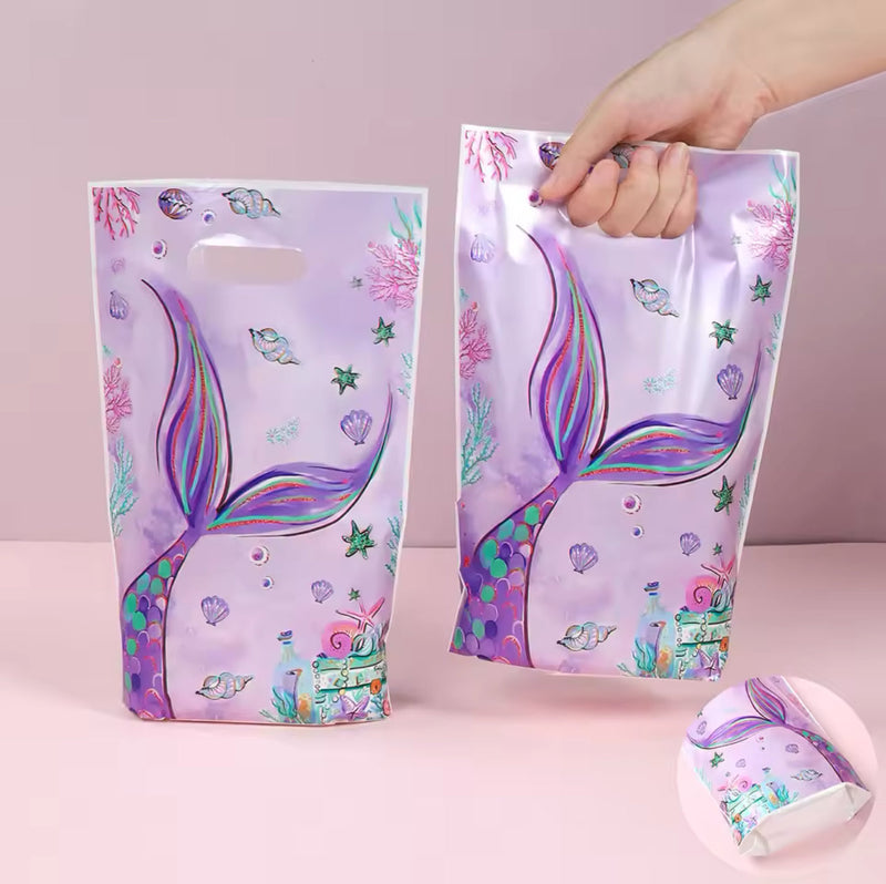 Mermaid Party Favors For Kids - Birthday Goodie Bags 10-Pack