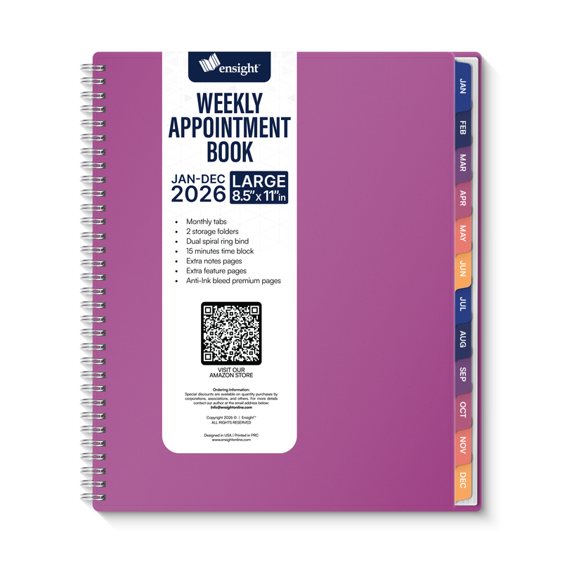 2026 Jan-Dec Appointment Book & Planner