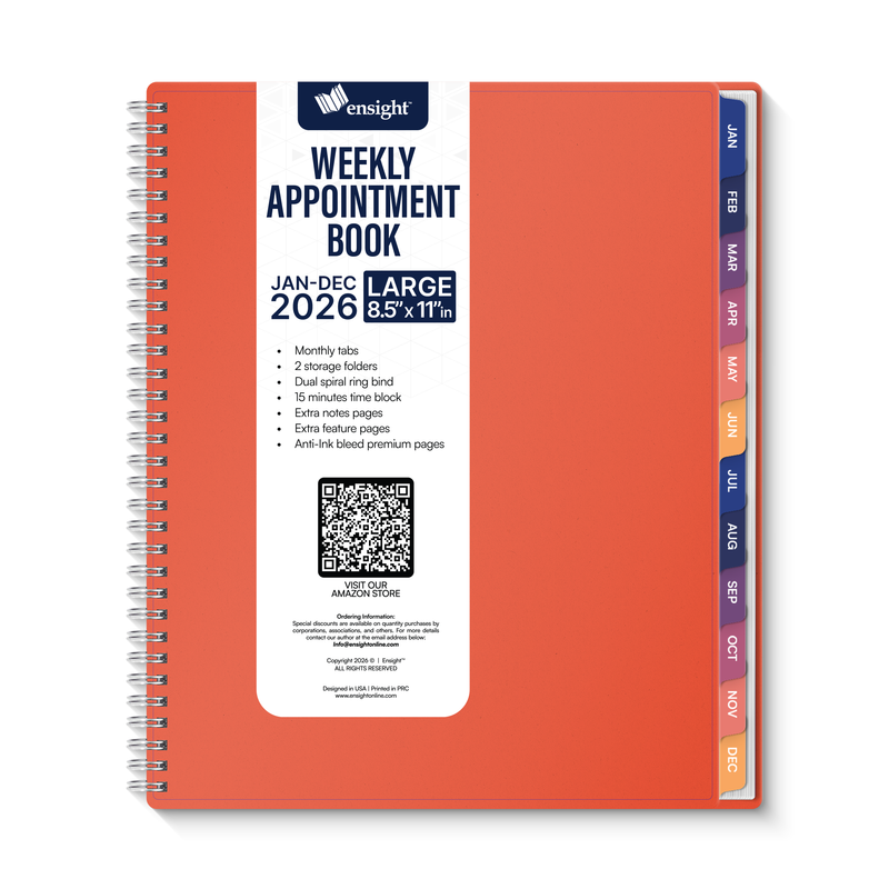 2026 Jan-Dec Appointment Book & Planner