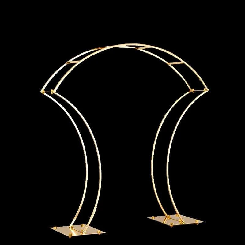 Arched Gold Wedding Table Centerpieces 4-Pack