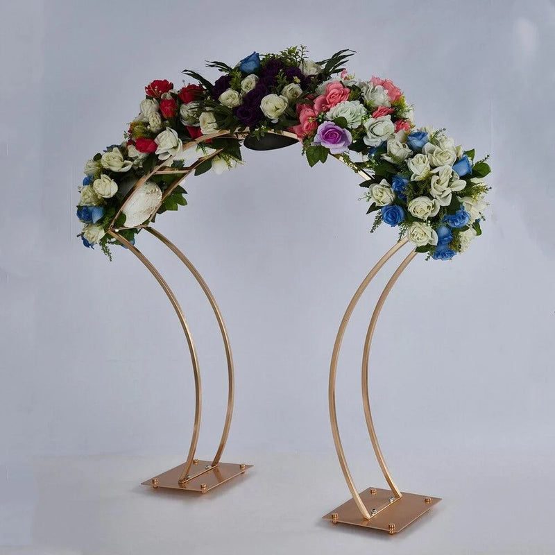 Arched Gold Wedding Table Centerpieces 4-Pack