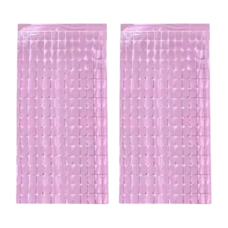 Birthday Party Shimmer Wall Curtains 2-Pack