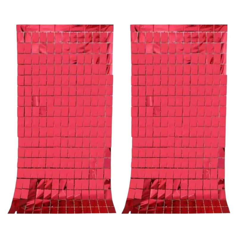 Birthday Party Shimmer Wall Curtains 2-Pack