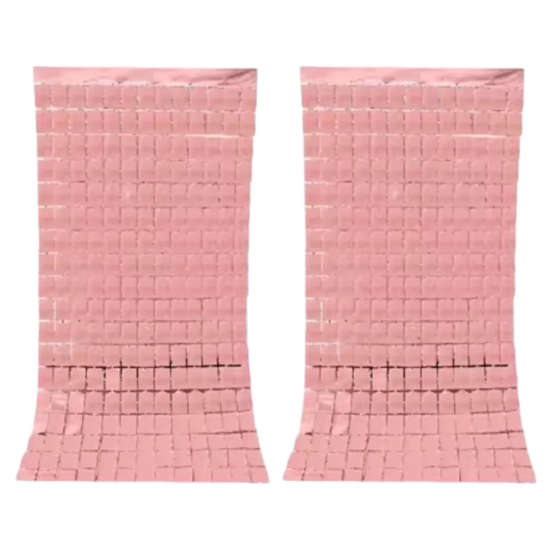 Birthday Party Shimmer Wall Curtains 2-Pack