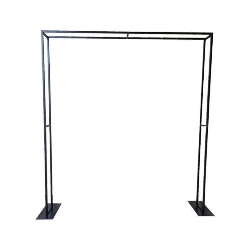 Black Square Wedding Arch Backdrop Decor Stand
