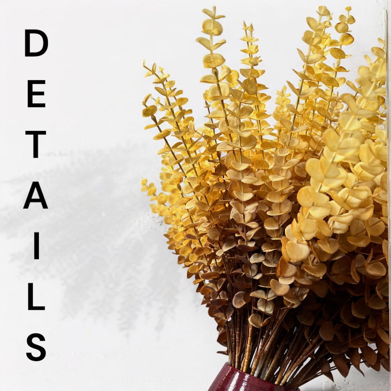 Fake Eucalyptus Stems - Artificial Greenery Leaves For Decor
