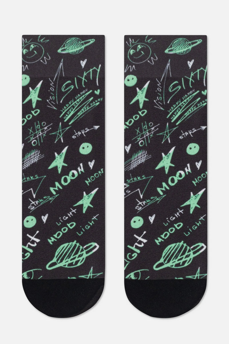 Dense Socks Conte Fantasy 913 - Moon Pattern