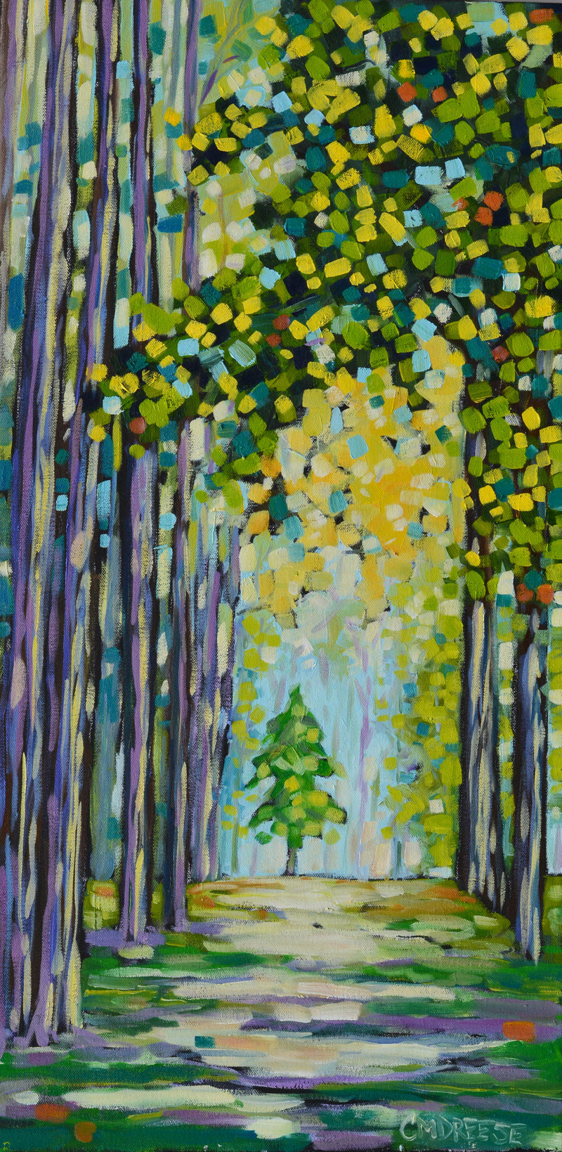 "Beautiful Paths" Oil Painting on Canvas, Autumn Art Painting, Artist Christi Dreese