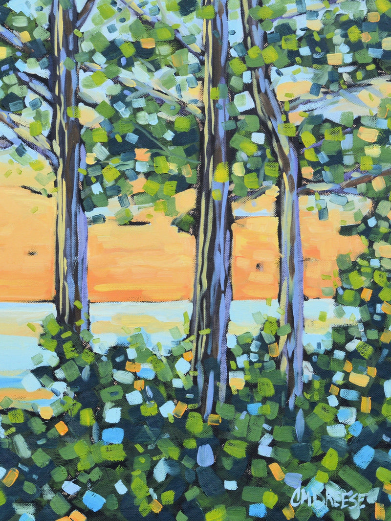 "Close The Day With Beauty" Sunset Glass Art Print