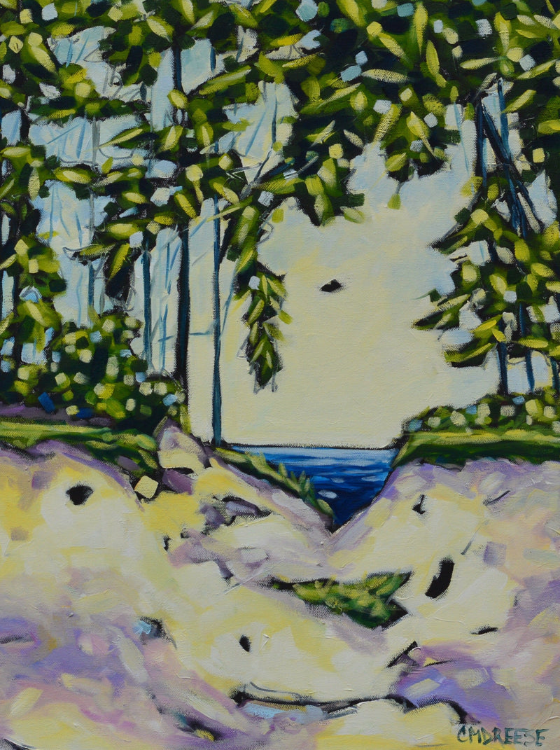 "Lead Me To The Lake" Beach, Lake Glass Art Print