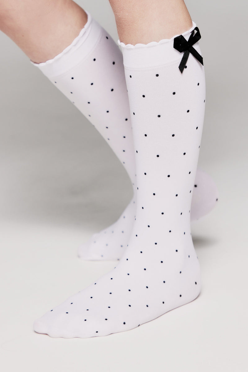 Conte Knee-Highs for girls Evie 50 Den - Decorative Bow