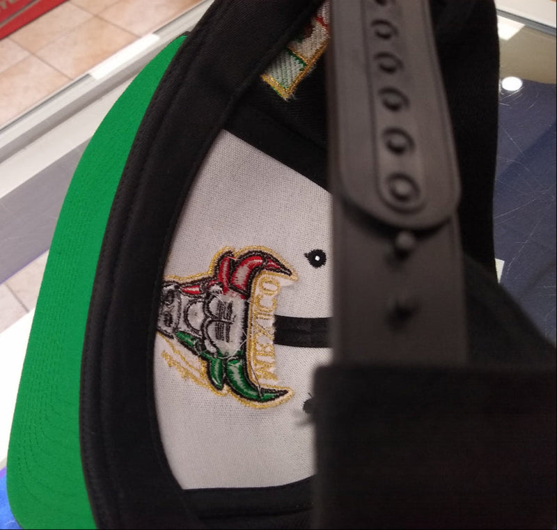 Embroidered SnapBack Mexican Bull Logo Hat
