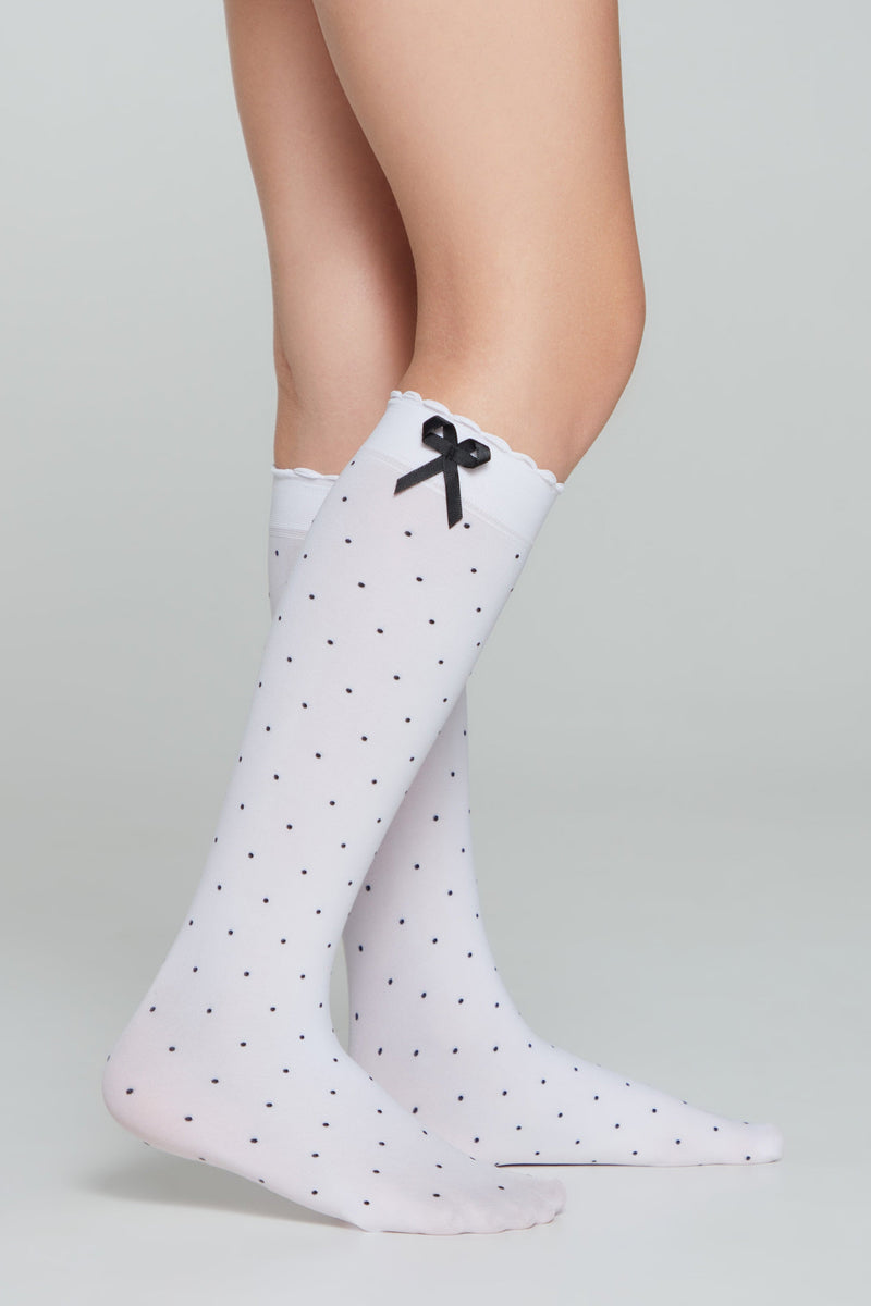 Conte Knee-Highs for girls Evie 50 Den - Decorative Bow