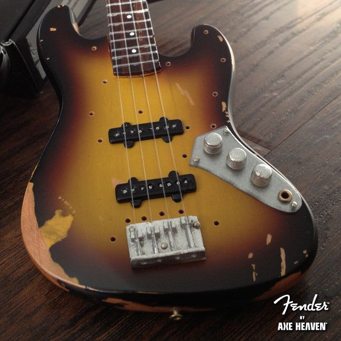 Fender™ Sunburst Jazz Bass™ Custom Shop Mini Guitar - Officially Licensed