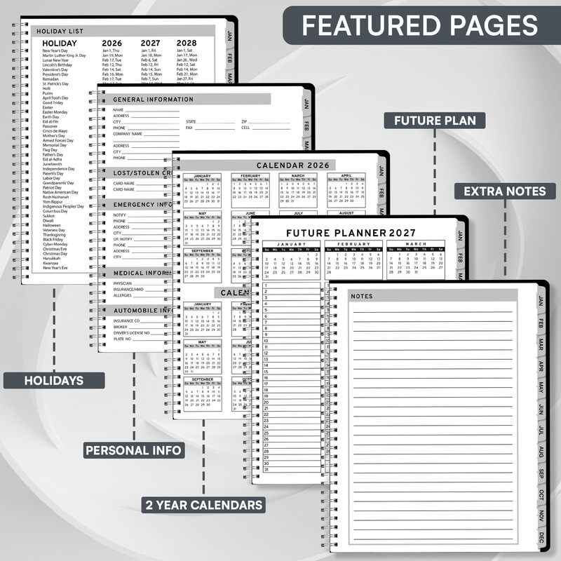 2026 Jan-Dec Appointment Book & Planner