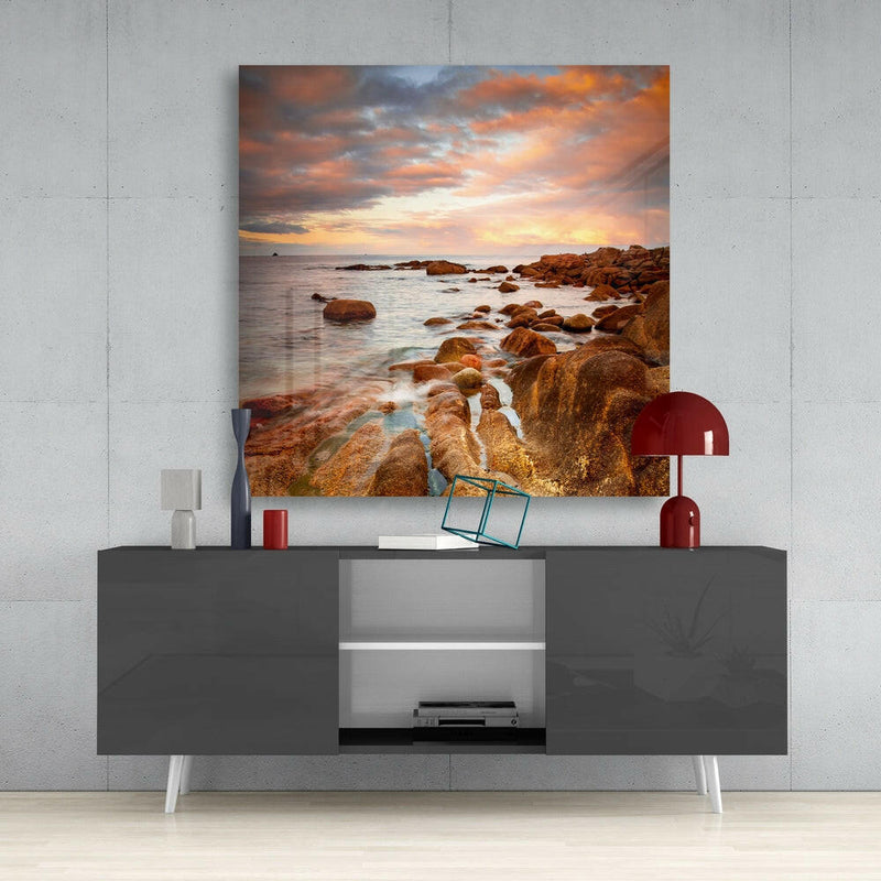 Color of the Sun Glass Wall Art