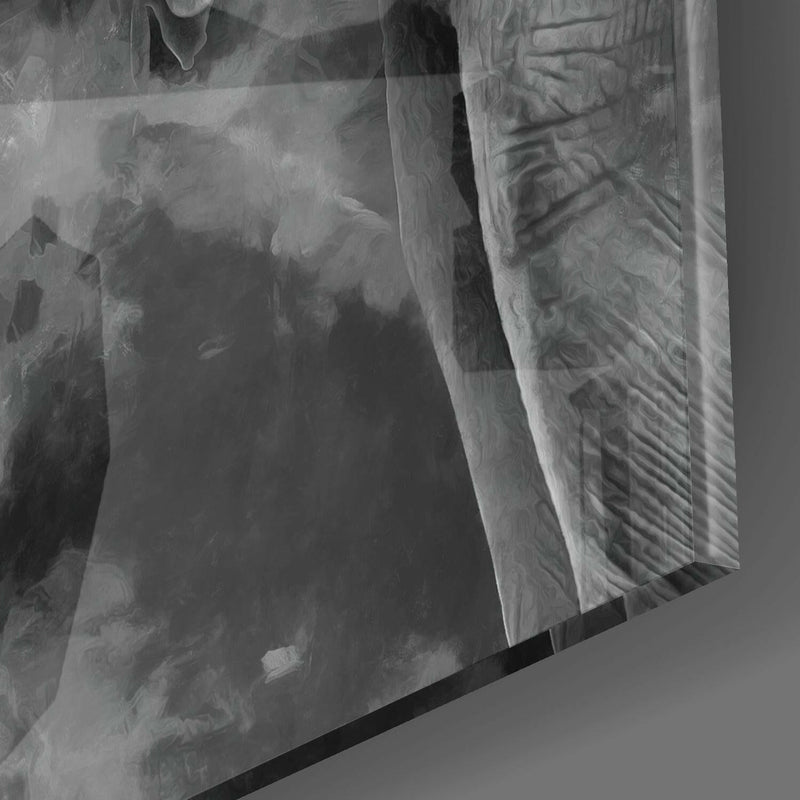 Elephant Glass Wall Art