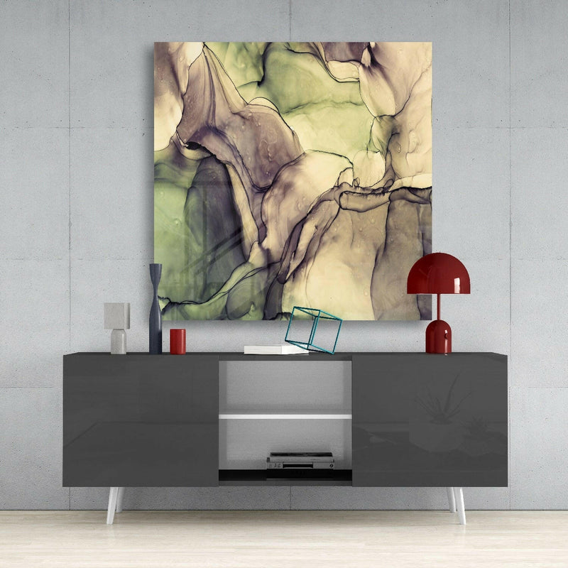 Colored Marble Glass Wall Art