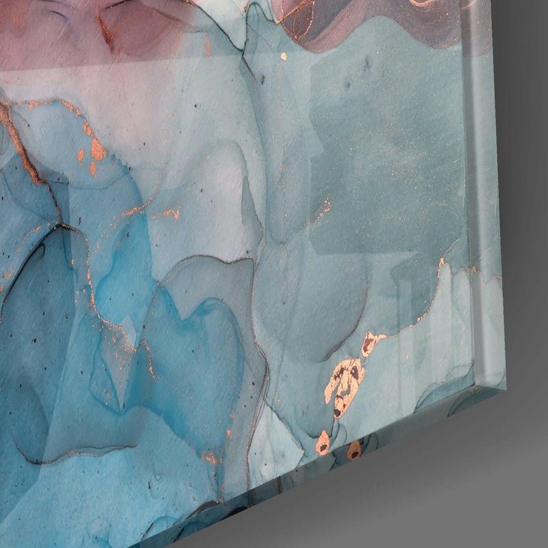 Colored Marble Glass Wall Art