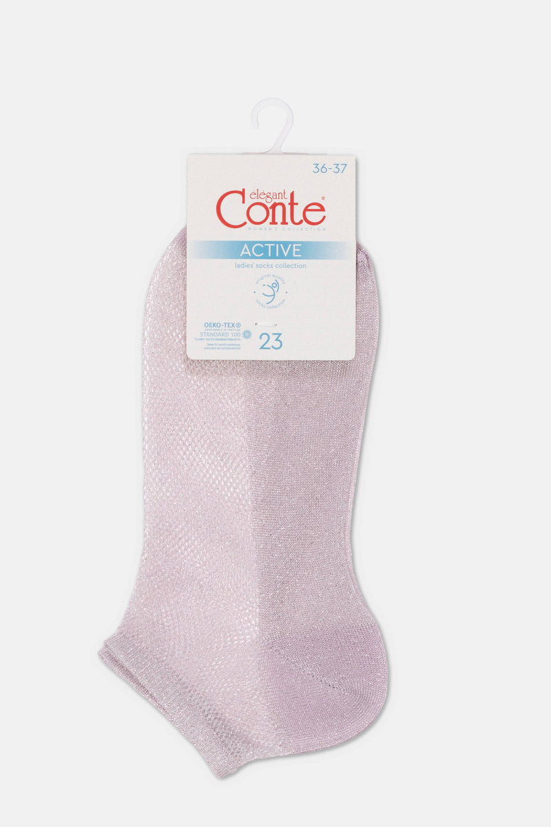Ankle Socks Conte Active - 277 Viscose With Openwork Weaving