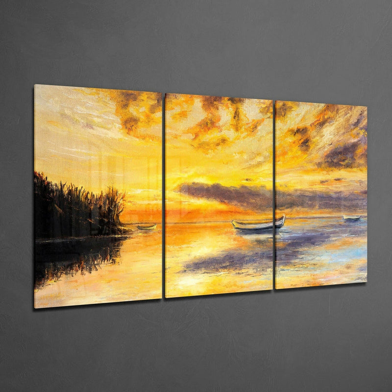 Sunset Glass Wall Art