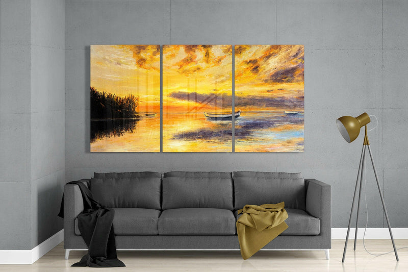 Sunset Glass Wall Art