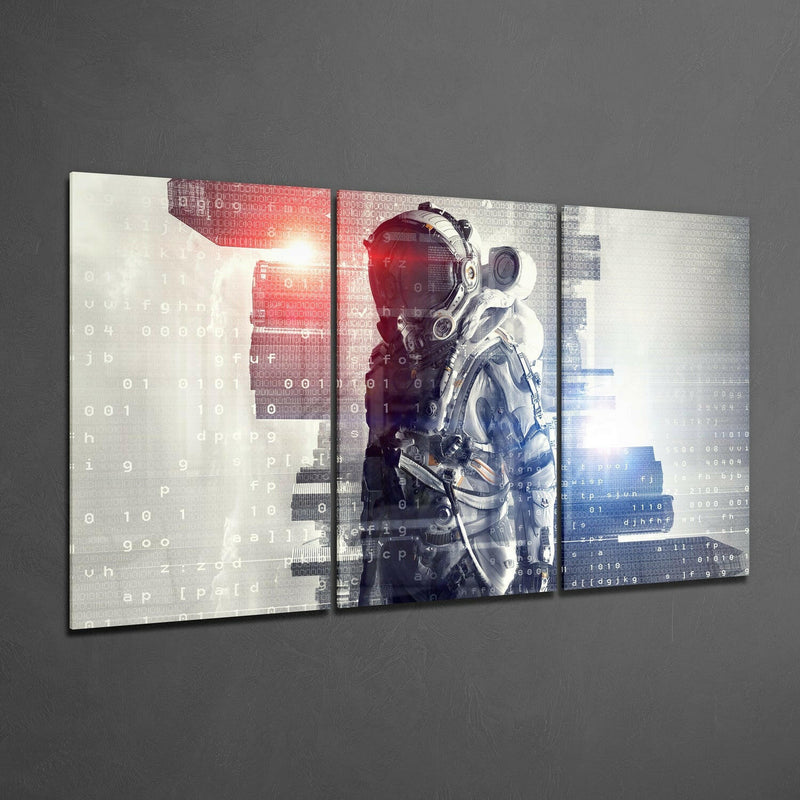 Astronaut Glass Wall Art