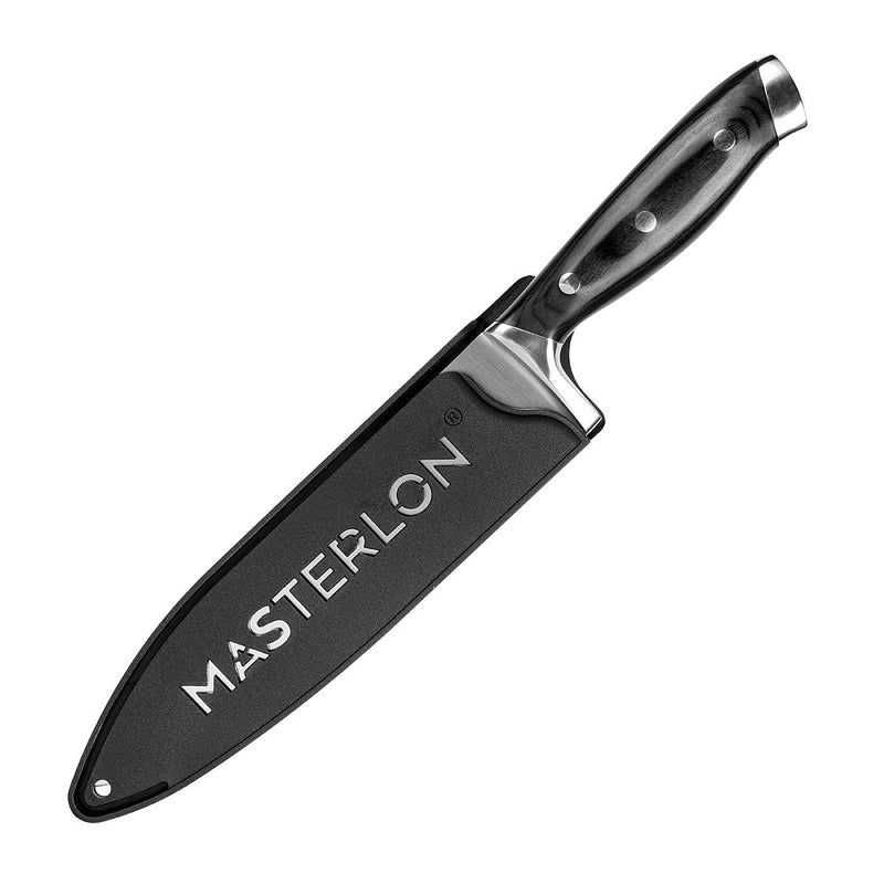 MASTERPAN Chef's Knife With Stainless Steel blade & Cover, 8" (20cm)