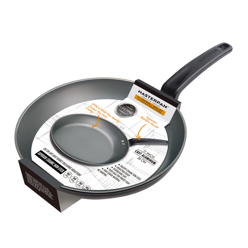 MASTERPAN Ceramic Nonstick Frypan & Skillet, 11" (28cm)