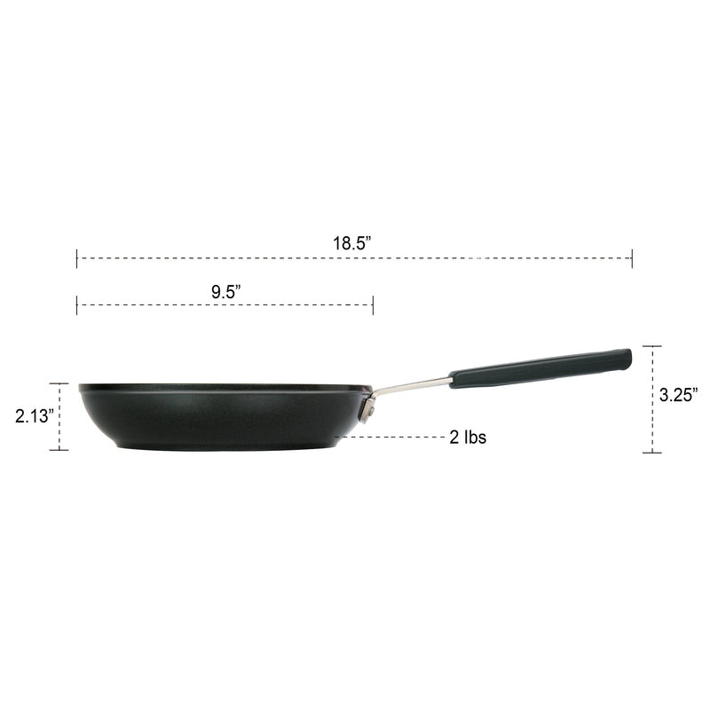 MASTERPAN Ceramic Nonstick Frypan & Skilletwith Chefs Handle, 9.5" (24cm)