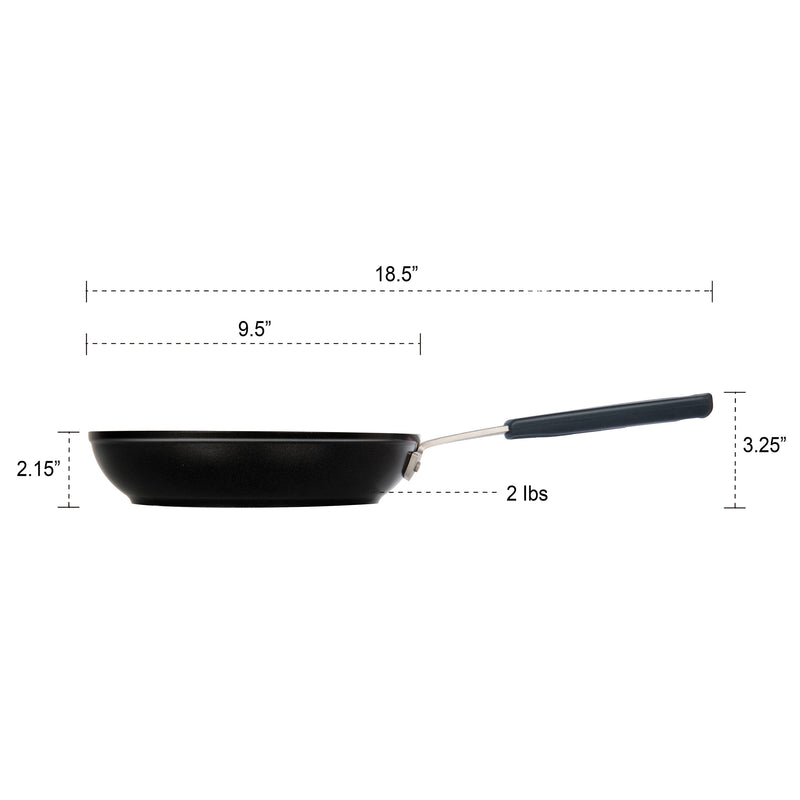 MASTERPAN Nonstick Frypan & Skilletwith Chefs Handle, 9.5" (24cm)