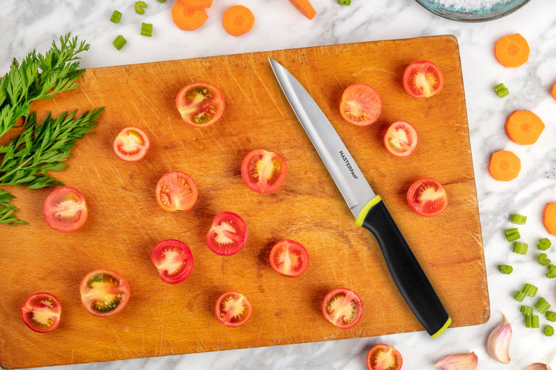 MASTERPAN Knife Set with Covers, 8-pc with Cutting Board