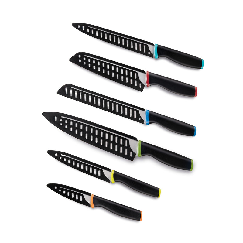 MASTERPAN Knife Set with Covers, 12-pc