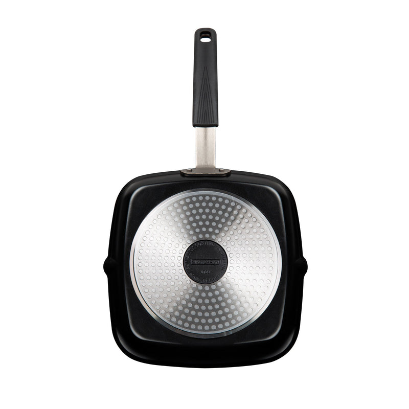 MASTERPAN Nonstick Grill Pan with Silicone Grip, 10" (25cm)