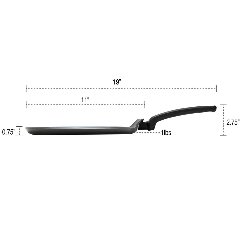 MASTERPAN Ceramic Nonstick  Crepe Pan & Griddle, 11" (28cm)