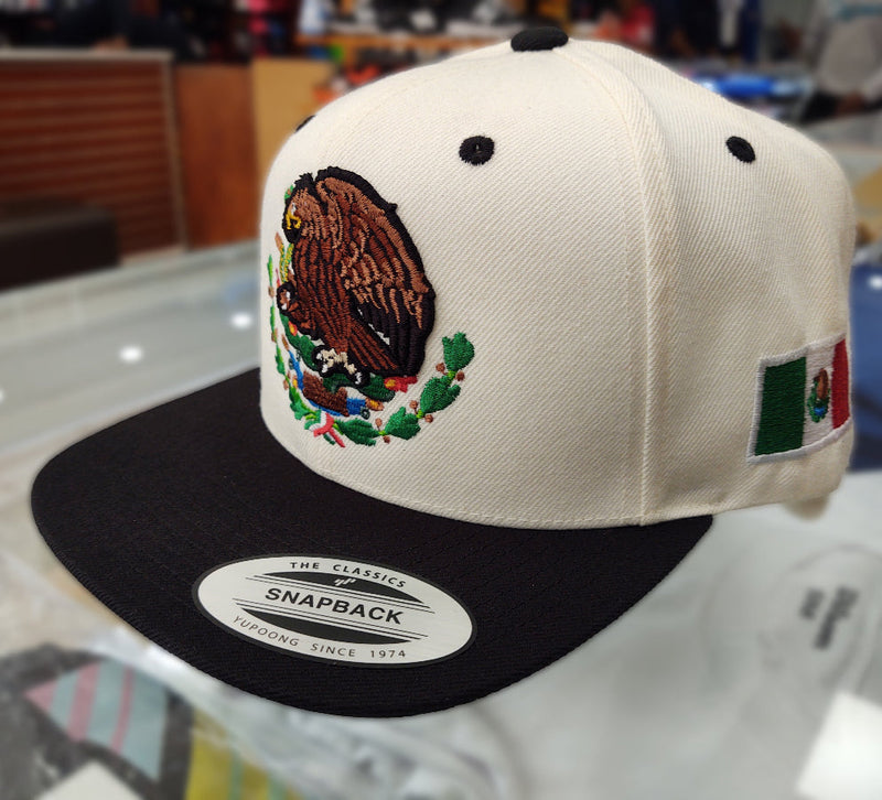 Mexico Snapback hats Embroidered Shield and flag
