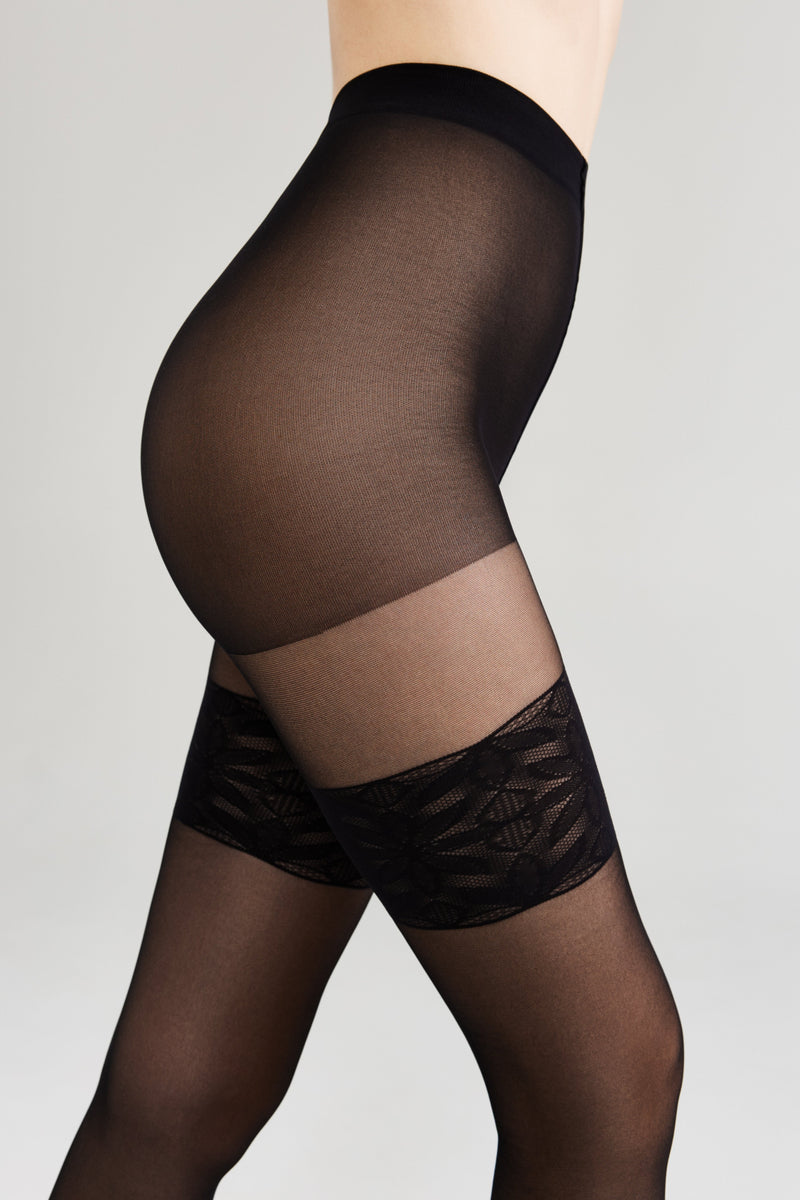 Fantasy Tights Conte Patricia - Imitation of Lace Stockings
