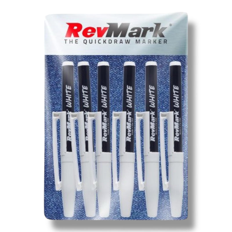 RevMark White Industrial Marker - Pack of 6