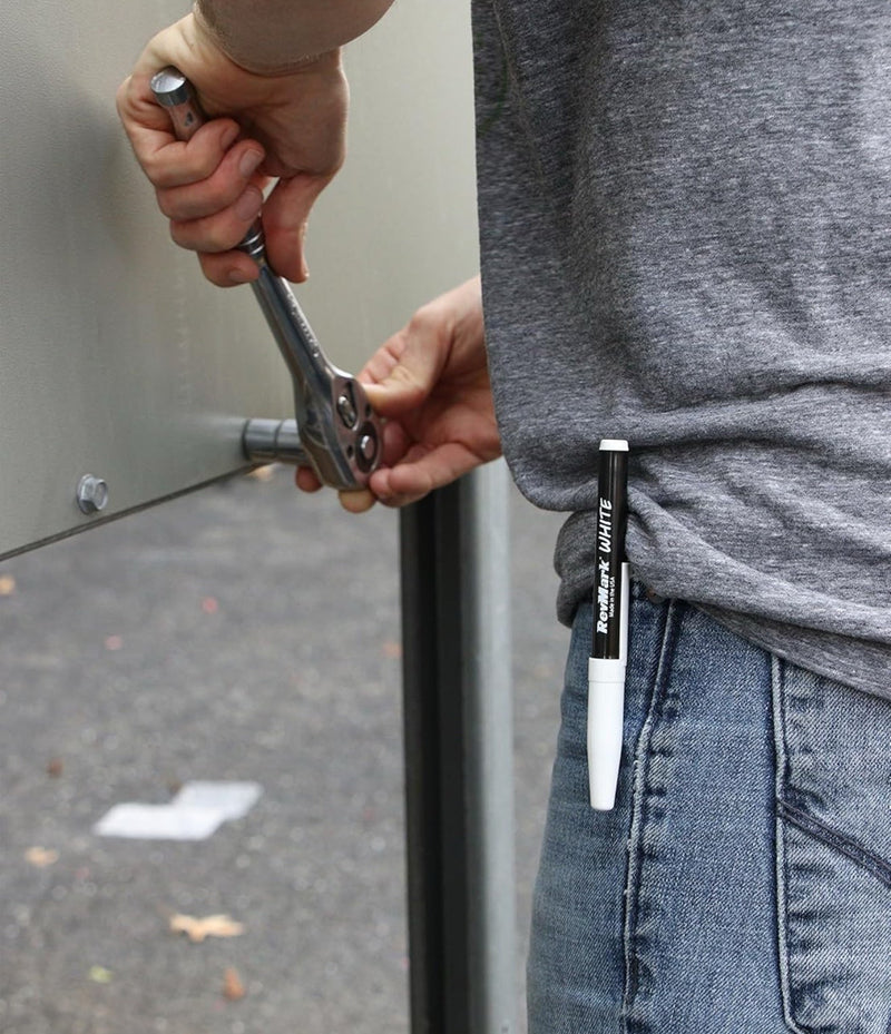 RevMark White Industrial Marker - Pack of 6