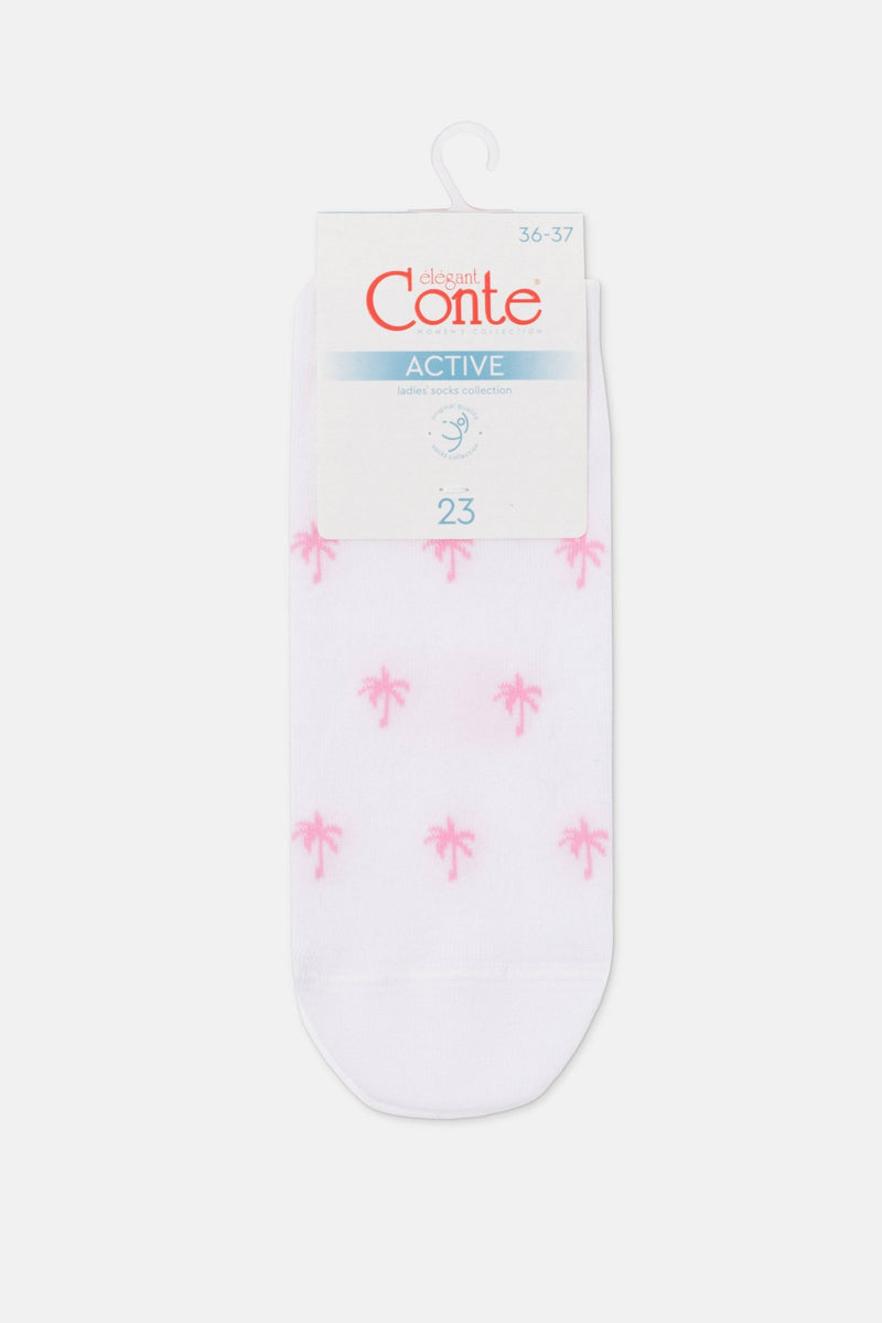 Cotton Ankle Socks Conte Active - 589 Palm Trees