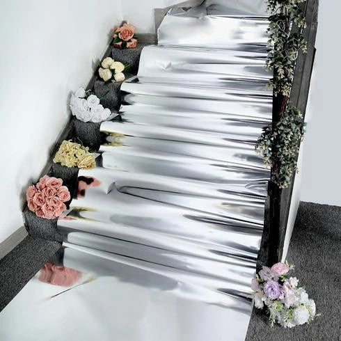 Mirror Wedding Aisle Runner - Reflective Carpet Floor Decor