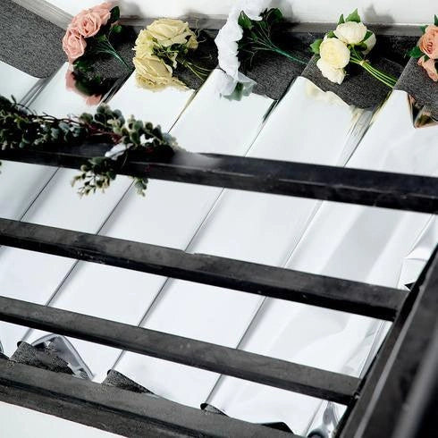 Mirror Wedding Aisle Runner - Reflective Carpet Floor Decor