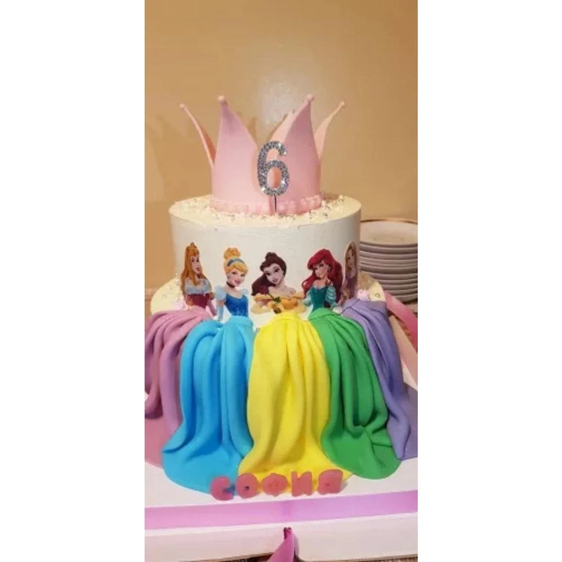 Rhinestone Number Birthday Cake Topper 1-Pc