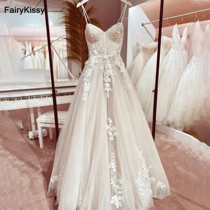 Sexy See-Through Wedding Dress - Exposed Boning Backless Gown | Femstylo