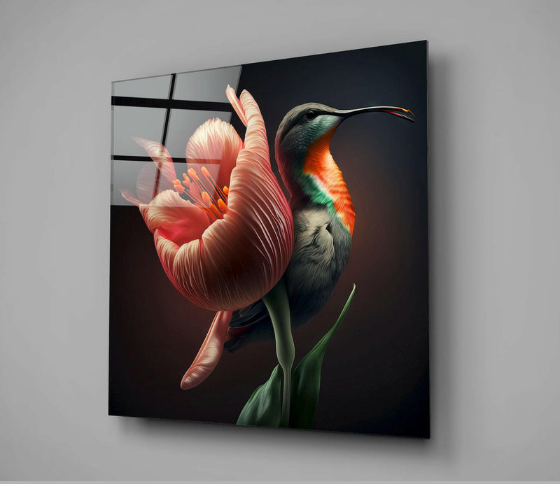 Tropical Beauties Glass Wall Art  || Designer Collection