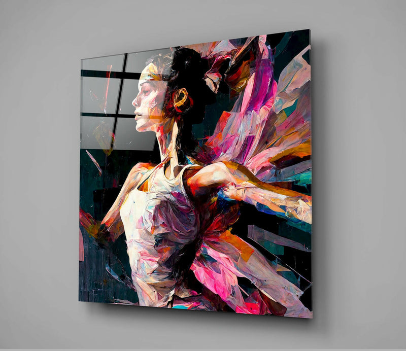 Ballerina Glass Wall Art  || Designers Collection