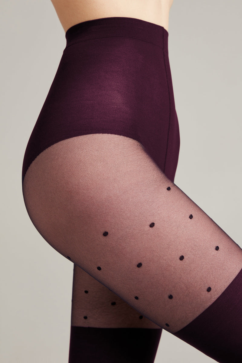 Fantasy Tights Conte Sensation - Polka Dots Stockings Imitation