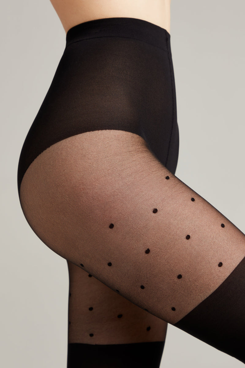 Fantasy Tights Conte Sensation - Polka Dots Stockings Imitation