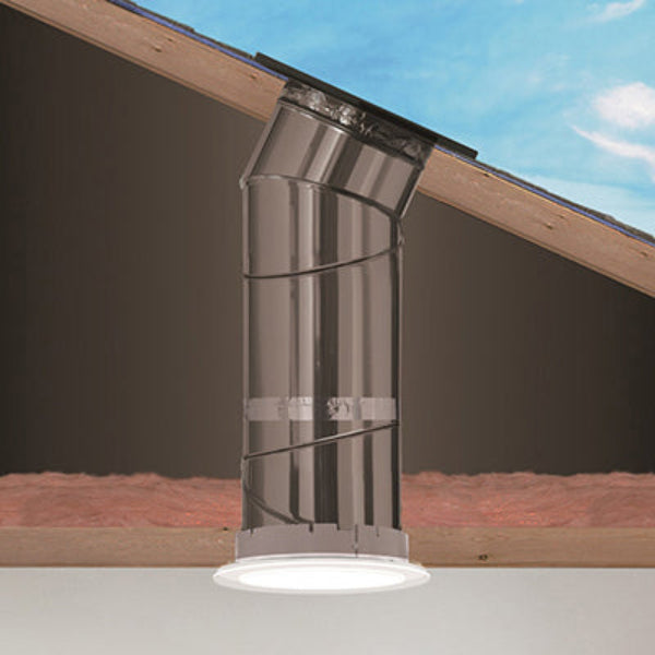 VELUX 14 in. Flat Glass Rigid Sun Tunnel® Skylight with Low Profile Metal Flashing